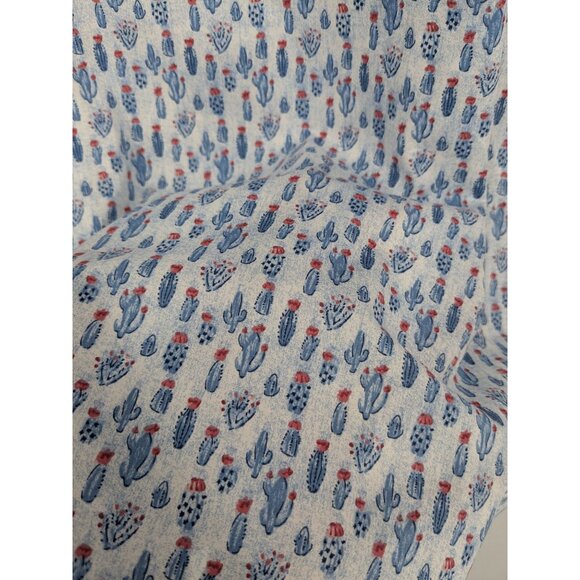 Pronto Uomo Button Up Shirt Men Size XL Allover Cactus Print Casual Preppy Boho - Picture 5 of 8